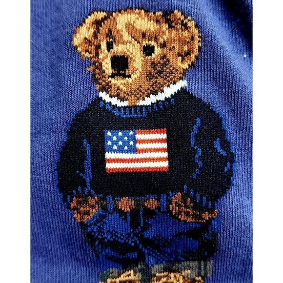 Polo Ralph Lauren Men's Crew Dress Socks Polo Bear Novelty Cotton Blend 2 Pairs - Picture 5 of 12